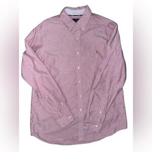 POLO RALPH LAUREN Men's Classic Oxford Long Sleeve Sport Shirt Lilac Large